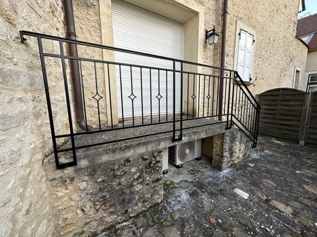 Garde-corps escalier extérieur